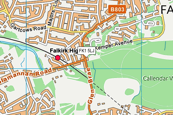 FK1 5LJ map - OS VectorMap District (Ordnance Survey) FK1 5LJ map - OS VectorMap District (Ordnance Survey)