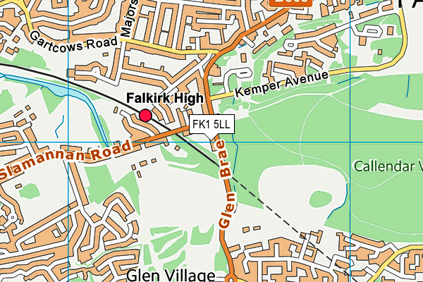 FK1 5LL map - OS VectorMap District (Ordnance Survey) FK1 5LL map - OS VectorMap District (Ordnance Survey)