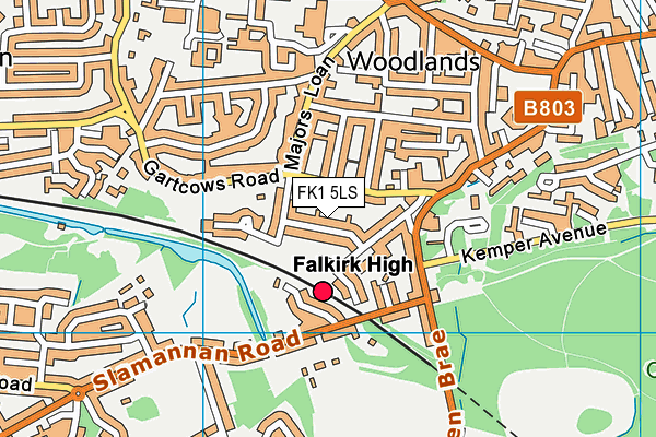 FK1 5LS map - OS VectorMap District (Ordnance Survey) FK1 5LS map - OS VectorMap District (Ordnance Survey)