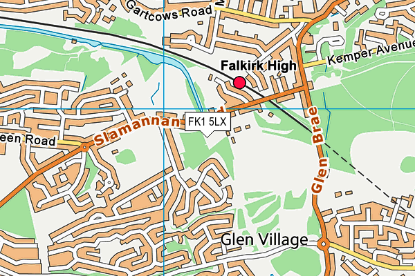 FK1 5LX map - OS VectorMap District (Ordnance Survey) FK1 5LX map - OS VectorMap District (Ordnance Survey)