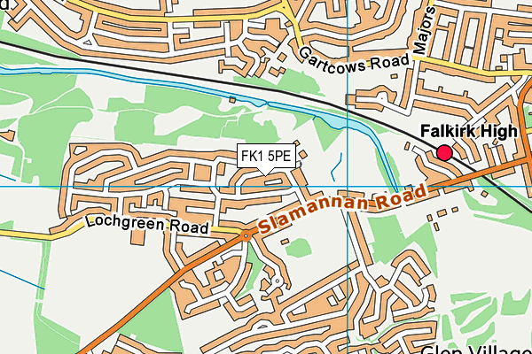 FK1 5PE map - OS VectorMap District (Ordnance Survey) FK1 5PE map - OS VectorMap District (Ordnance Survey)