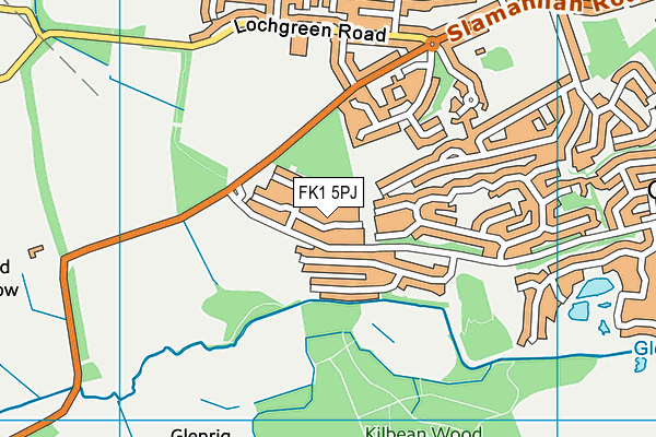 FK1 5PJ map - OS VectorMap District (Ordnance Survey) FK1 5PJ map - OS VectorMap District (Ordnance Survey)