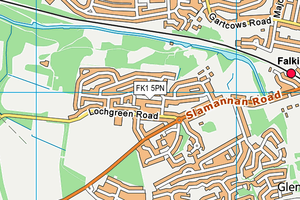 FK1 5PN map - OS VectorMap District (Ordnance Survey) FK1 5PN map - OS VectorMap District (Ordnance Survey)