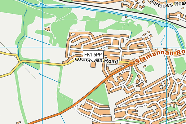 FK1 5PP map - OS VectorMap District (Ordnance Survey) FK1 5PP map - OS VectorMap District (Ordnance Survey)