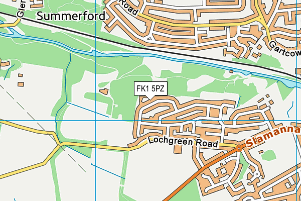 FK1 5PZ map - OS VectorMap District (Ordnance Survey) FK1 5PZ map - OS VectorMap District (Ordnance Survey)