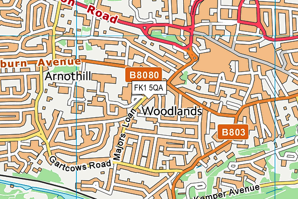 FK1 5QA map - OS VectorMap District (Ordnance Survey) FK1 5QA map - OS VectorMap District (Ordnance Survey)