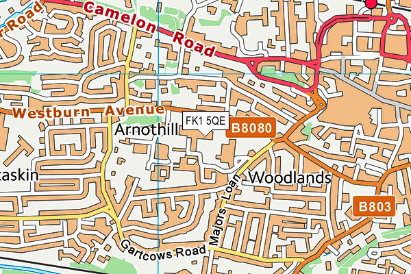 FK1 5QE map - OS VectorMap District (Ordnance Survey) FK1 5QE map - OS VectorMap District (Ordnance Survey)