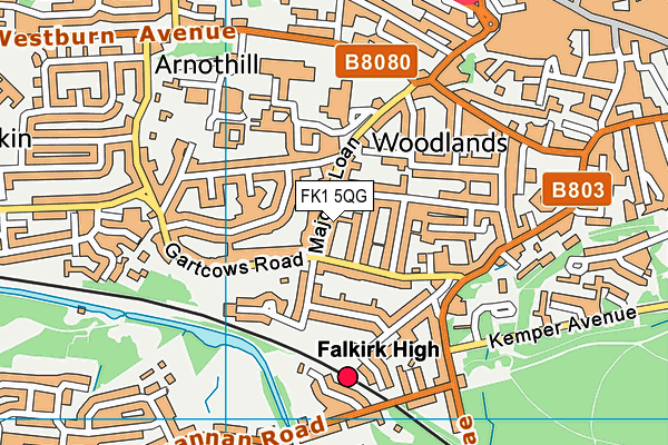 FK1 5QG map - OS VectorMap District (Ordnance Survey) FK1 5QG map - OS VectorMap District (Ordnance Survey)