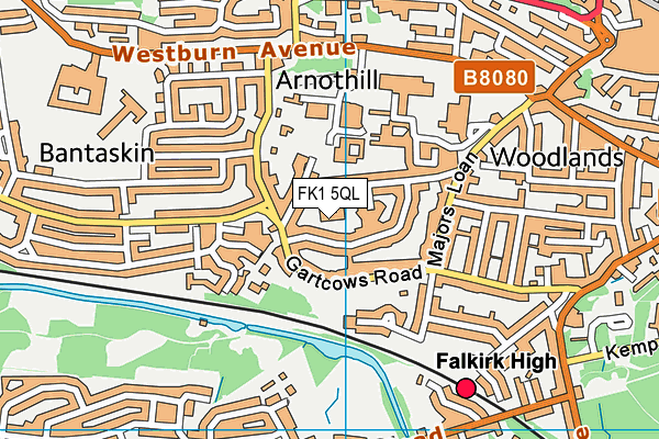 FK1 5QL map - OS VectorMap District (Ordnance Survey) FK1 5QL map - OS VectorMap District (Ordnance Survey)