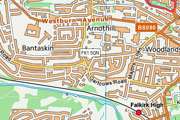 FK1 5QN map - OS VectorMap District (Ordnance Survey) FK1 5QN map - OS VectorMap District (Ordnance Survey)