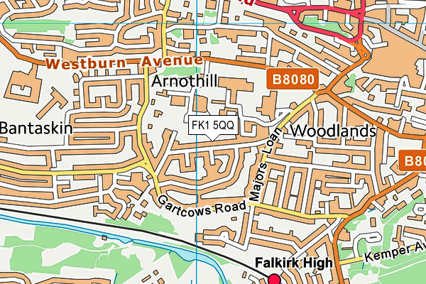FK1 5QQ map - OS VectorMap District (Ordnance Survey) FK1 5QQ map - OS VectorMap District (Ordnance Survey)