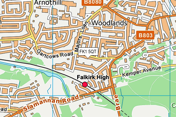 FK1 5QT map - OS VectorMap District (Ordnance Survey) FK1 5QT map - OS VectorMap District (Ordnance Survey)