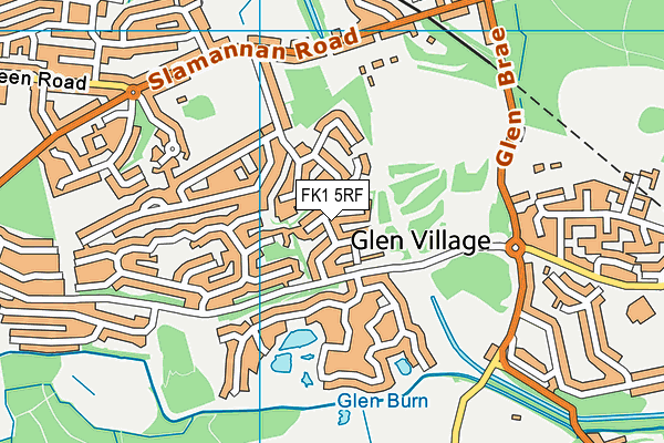 FK1 5RF map - OS VectorMap District (Ordnance Survey)