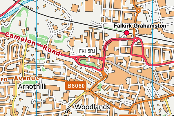 FK1 5RJ map - OS VectorMap District (Ordnance Survey) FK1 5RJ map - OS VectorMap District (Ordnance Survey)