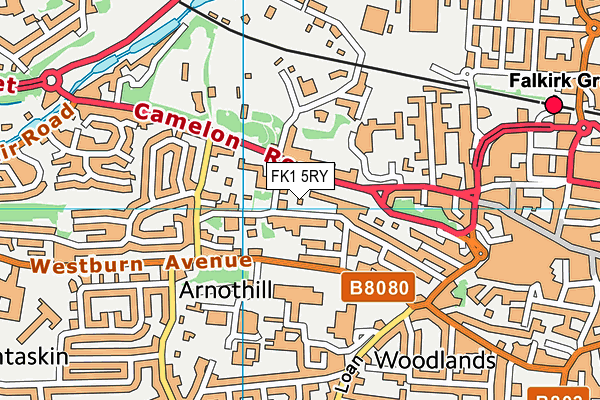 FK1 5RY map - OS VectorMap District (Ordnance Survey) FK1 5RY map - OS VectorMap District (Ordnance Survey)