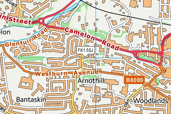 FK1 5SJ map - OS VectorMap District (Ordnance Survey) FK1 5SJ map - OS VectorMap District (Ordnance Survey)
