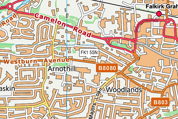 FK1 5SN map - OS VectorMap District (Ordnance Survey) FK1 5SN map - OS VectorMap District (Ordnance Survey)