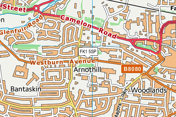 FK1 5SP map - OS VectorMap District (Ordnance Survey) FK1 5SP map - OS VectorMap District (Ordnance Survey)