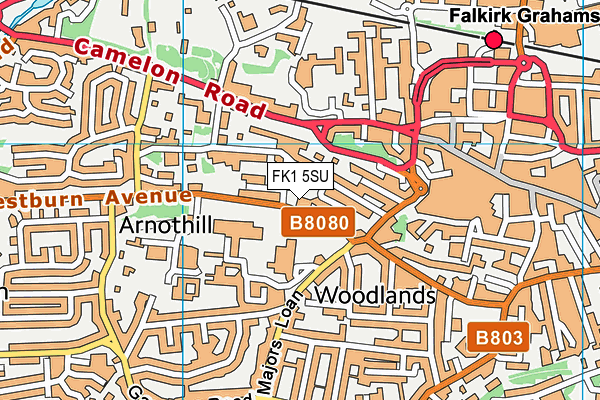 FK1 5SU map - OS VectorMap District (Ordnance Survey)