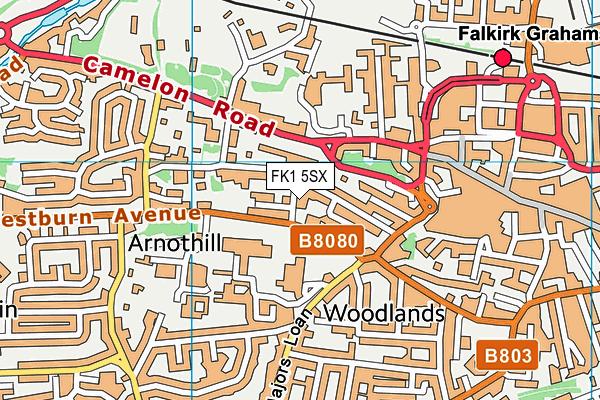 FK1 5SX map - OS VectorMap District (Ordnance Survey) FK1 5SX map - OS VectorMap District (Ordnance Survey)