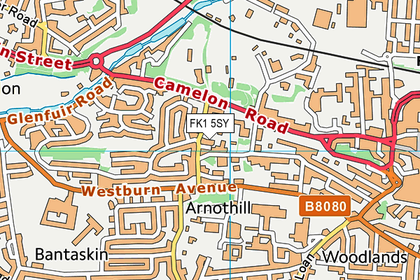 FK1 5SY map - OS VectorMap District (Ordnance Survey) FK1 5SY map - OS VectorMap District (Ordnance Survey)