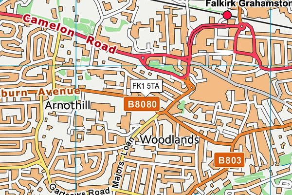 FK1 5TA map - OS VectorMap District (Ordnance Survey) FK1 5TA map - OS VectorMap District (Ordnance Survey)