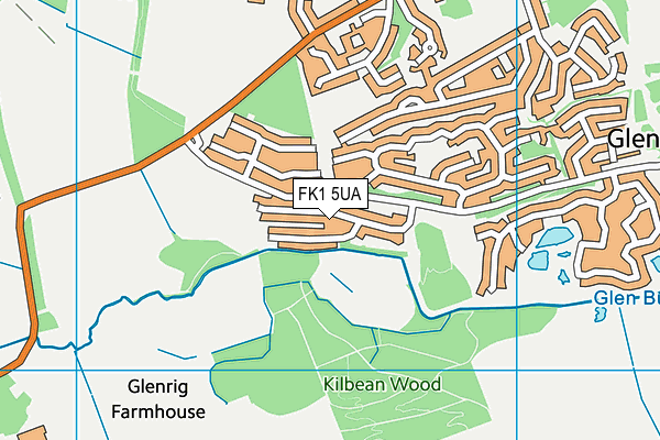 FK1 5UA map - OS VectorMap District (Ordnance Survey) FK1 5UA map - OS VectorMap District (Ordnance Survey)