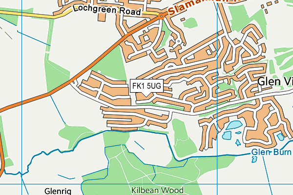 FK1 5UG map - OS VectorMap District (Ordnance Survey) FK1 5UG map - OS VectorMap District (Ordnance Survey)
