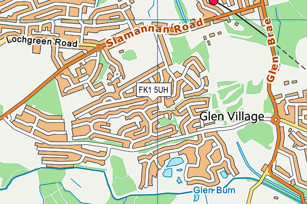 FK1 5UH map - OS VectorMap District (Ordnance Survey) FK1 5UH map - OS VectorMap District (Ordnance Survey)