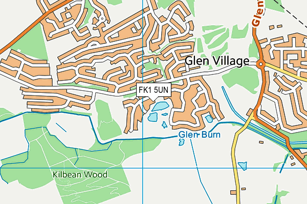 FK1 5UN map - OS VectorMap District (Ordnance Survey) FK1 5UN map - OS VectorMap District (Ordnance Survey)