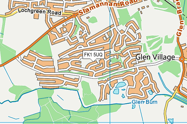 FK1 5UQ map - OS VectorMap District (Ordnance Survey)