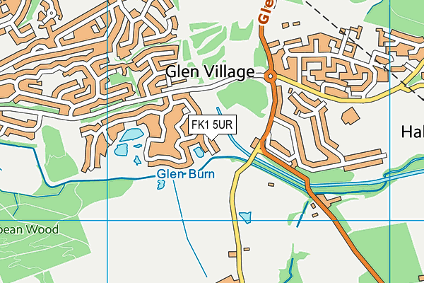 FK1 5UR map - OS VectorMap District (Ordnance Survey) FK1 5UR map - OS VectorMap District (Ordnance Survey)