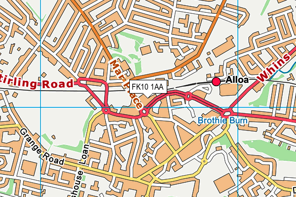 FK10 1AA map - OS VectorMap District (Ordnance Survey) FK10 1AA map - OS VectorMap District (Ordnance Survey)