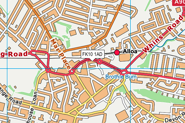 FK10 1AD map - OS VectorMap District (Ordnance Survey) FK10 1AD map - OS VectorMap District (Ordnance Survey)