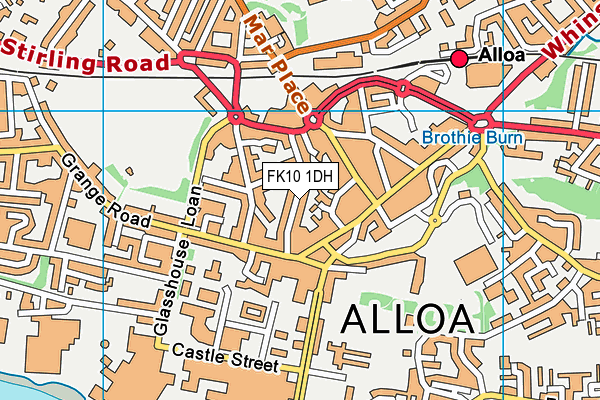 FK10 1DH map - OS VectorMap District (Ordnance Survey) FK10 1DH map - OS VectorMap District (Ordnance Survey)