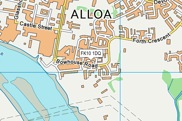 FK10 1DQ map - OS VectorMap District (Ordnance Survey)