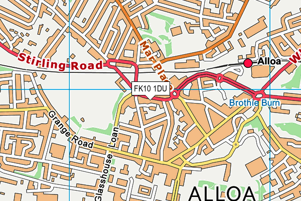 FK10 1DU map - OS VectorMap District (Ordnance Survey) FK10 1DU map - OS VectorMap District (Ordnance Survey)