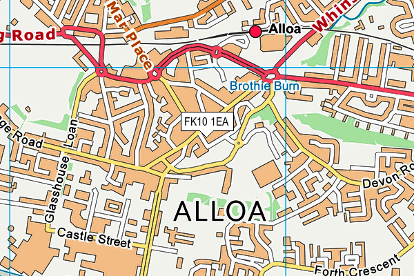 FK10 1EA map - OS VectorMap District (Ordnance Survey)