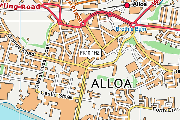 FK10 1HZ map - OS VectorMap District (Ordnance Survey)