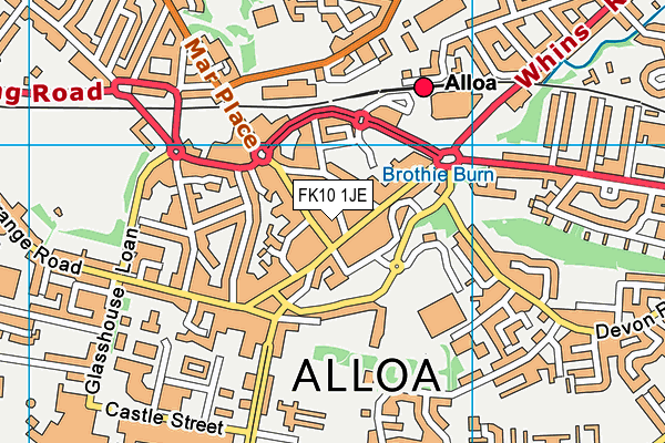 FK10 1JE map - OS VectorMap District (Ordnance Survey)