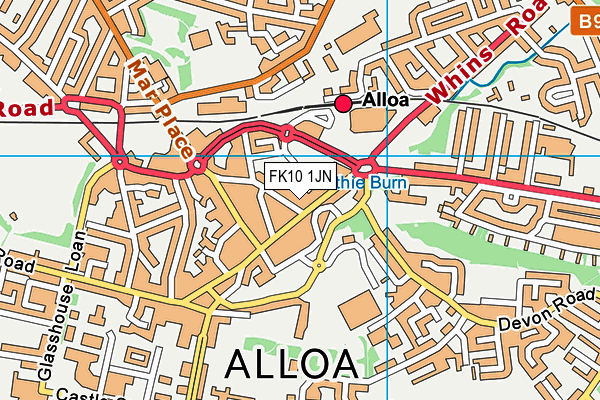 FK10 1JN map - OS VectorMap District (Ordnance Survey)