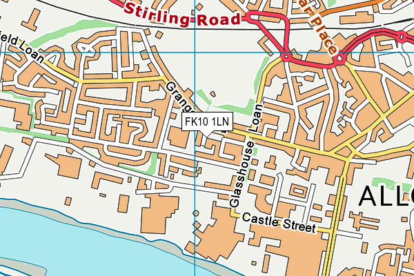 FK10 1LN map - OS VectorMap District (Ordnance Survey) FK10 1LN map - OS VectorMap District (Ordnance Survey)