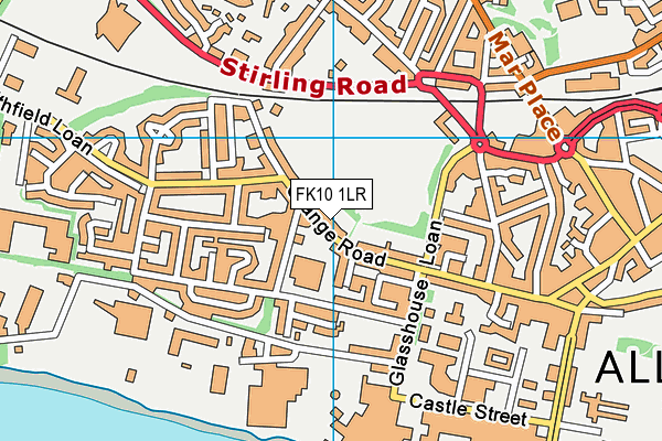 FK10 1LR map - OS VectorMap District (Ordnance Survey) FK10 1LR map - OS VectorMap District (Ordnance Survey)