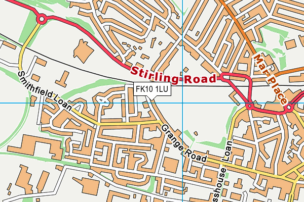FK10 1LU map - OS VectorMap District (Ordnance Survey) FK10 1LU map - OS VectorMap District (Ordnance Survey)