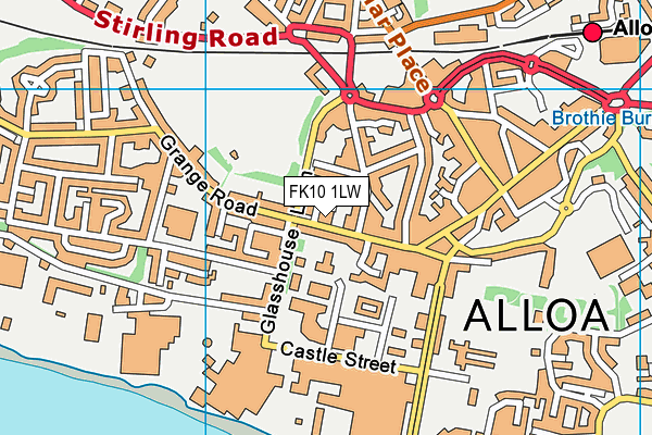 FK10 1LW map - OS VectorMap District (Ordnance Survey)