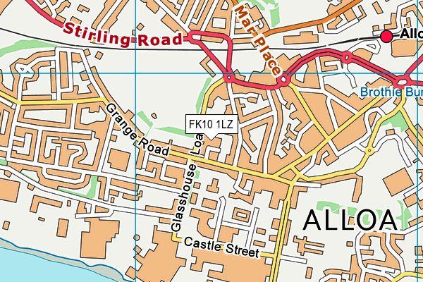 FK10 1LZ map - OS VectorMap District (Ordnance Survey) FK10 1LZ map - OS VectorMap District (Ordnance Survey)
