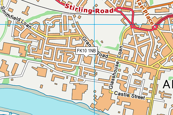FK10 1NB map - OS VectorMap District (Ordnance Survey) FK10 1NB map - OS VectorMap District (Ordnance Survey)