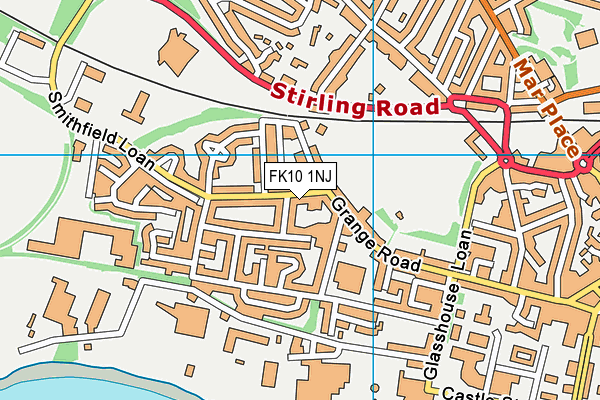 FK10 1NJ map - OS VectorMap District (Ordnance Survey) FK10 1NJ map - OS VectorMap District (Ordnance Survey)