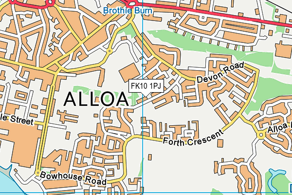 FK10 1PJ map - OS VectorMap District (Ordnance Survey)