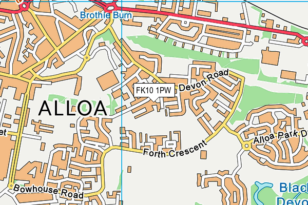 FK10 1PW map - OS VectorMap District (Ordnance Survey) FK10 1PW map - OS VectorMap District (Ordnance Survey)